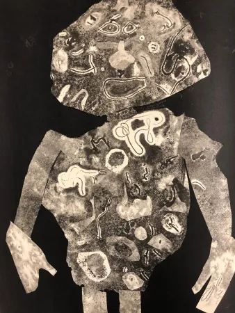 ステンシル Dubuffet - Personnage 1955 II