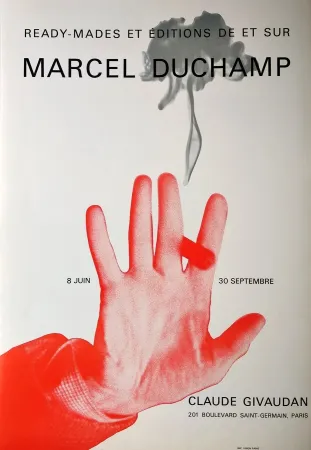 オフセット Duchamp - „Ready-Mades et éditions de et sur Marcel Duchamp. 8 Juin 30 Septembre. Claude Givaudan, 201 Boulevard Saint-Germain, Paris“