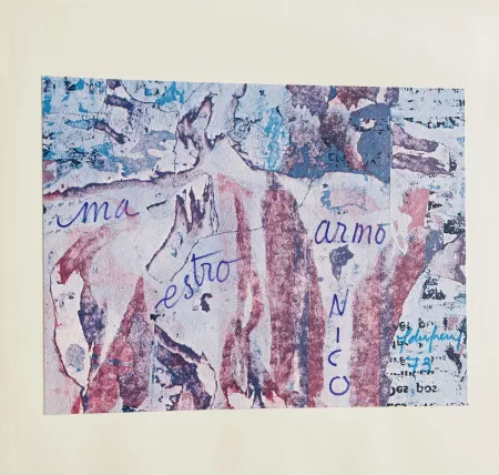 多数の Dufrêne - Ohne Titel aus Les Nouveaux Réalistes