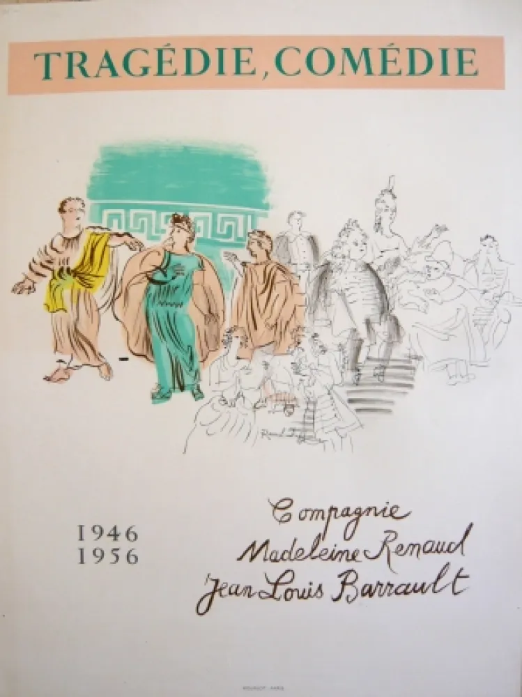 掲示 Dufy - Affiche Tragédie Comédie 
