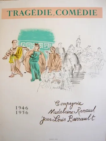 掲示 Dufy - Affiche Tragédie Comédie 