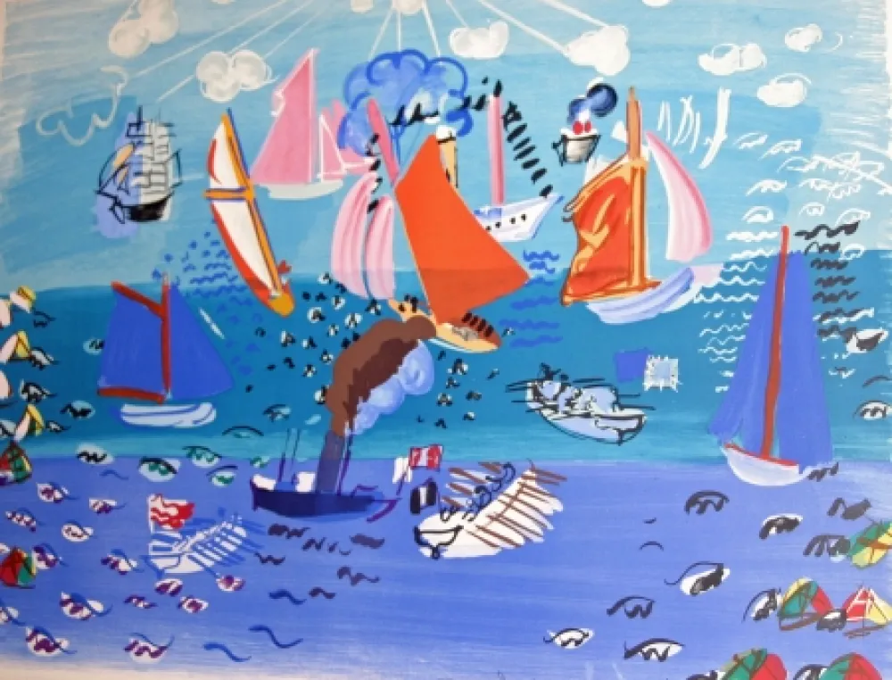 リトグラフ Dufy - AU port