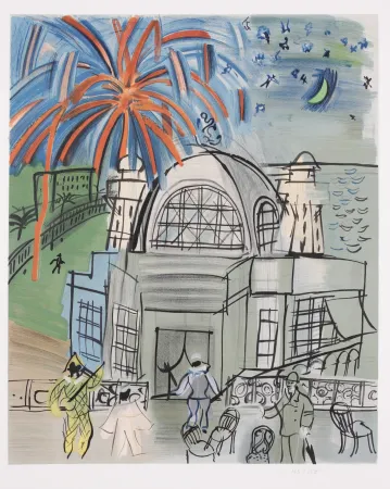 リトグラフ Dufy - Casino a Nice