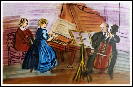 リトグラフ Dufy - CONCERT DES ANGES III