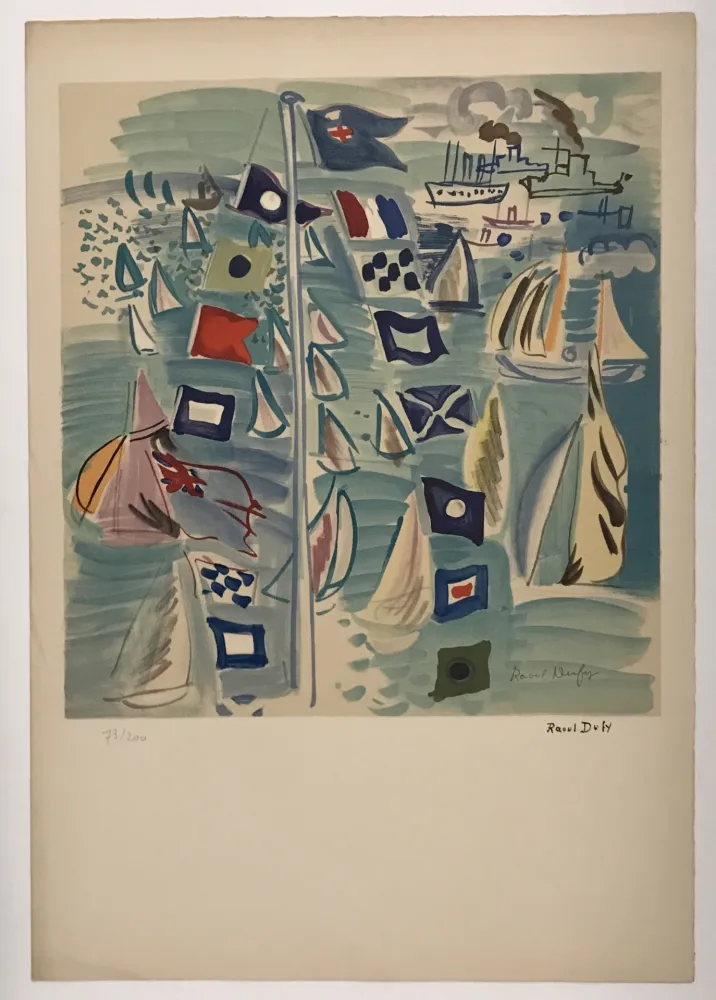 リトグラフ Dufy - Honfleur