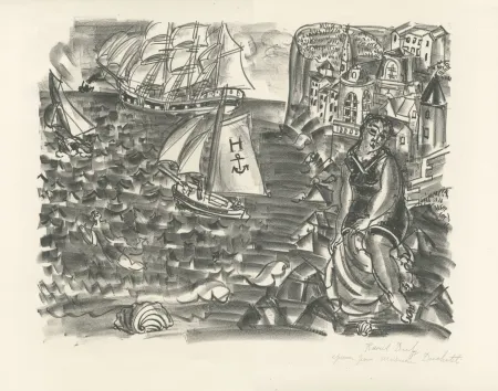 リトグラフ Dufy - La Baigneuse