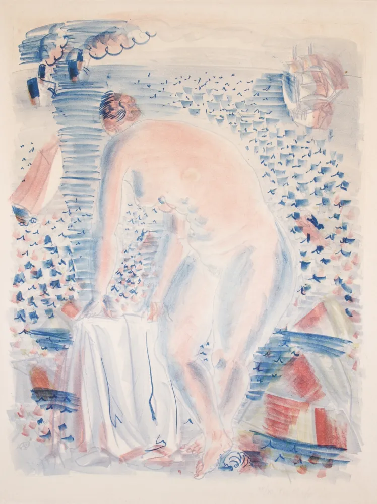 リトグラフ Dufy -  Le grande Baigneuse (The large Bather)
