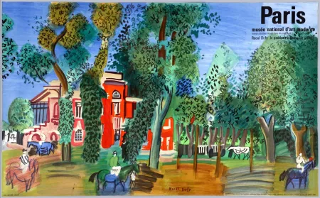 リトグラフ Dufy - LE PADDOCK À DEAUVILLE (1930/1964)