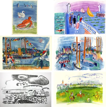 挿絵入り本 Dufy - M. de Saint-Pierre : LES CÔTES NORMANDES. Lithographies de Raoul Dufy (1961)