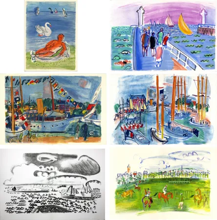 挿絵入り本 Dufy - M. de Saint-Pierre : LES CÔTES NORMANDES. Lithographies de Raoul Dufy (1961)
