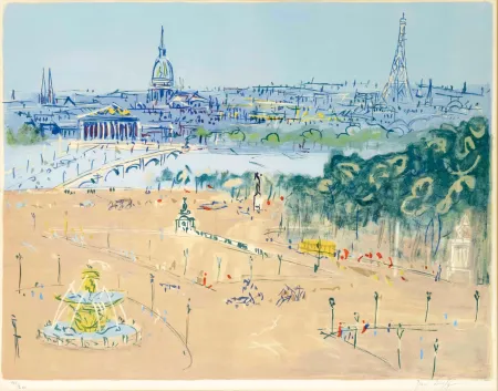 リトグラフ Dufy - Place de la Concorde