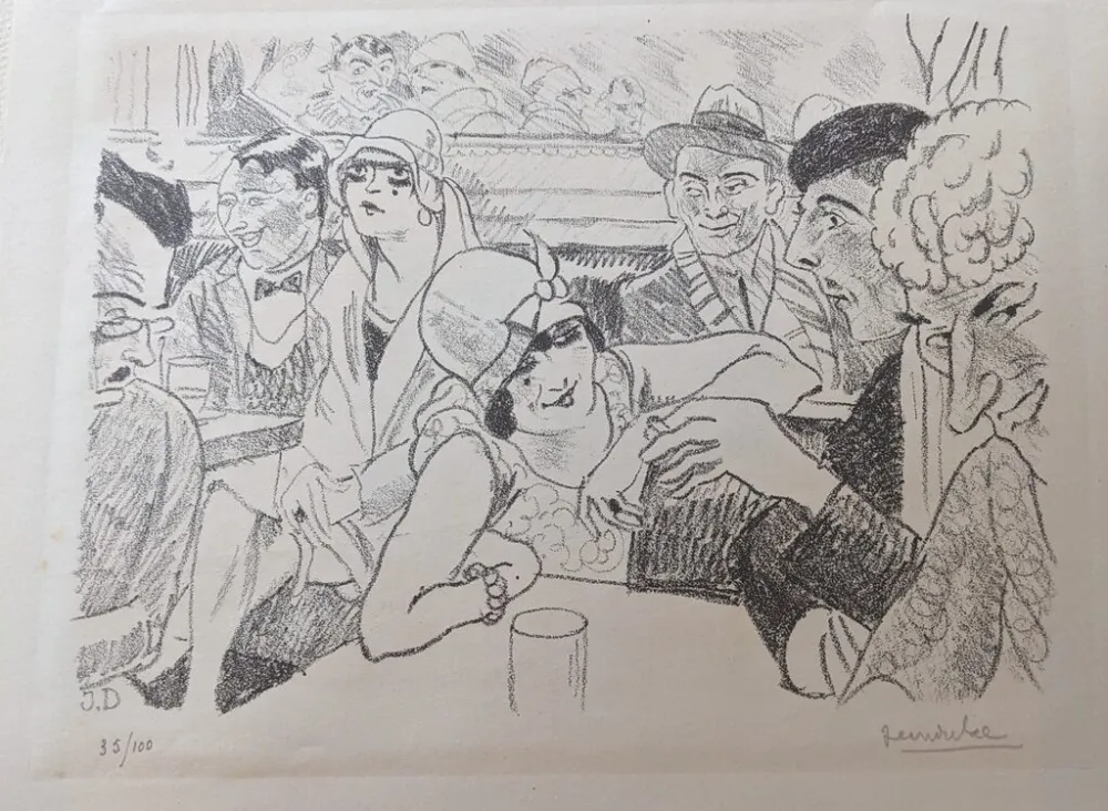 リトグラフ Dulac - Initiation