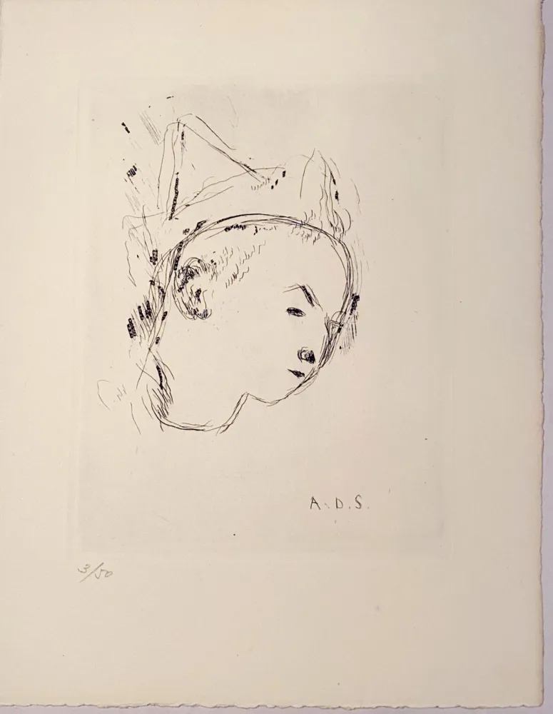 彫版 Dunoyer De Segonzac - Le petit clown