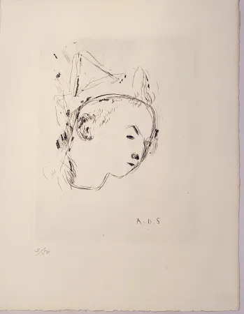 彫版 Dunoyer De Segonzac - Le petit clown