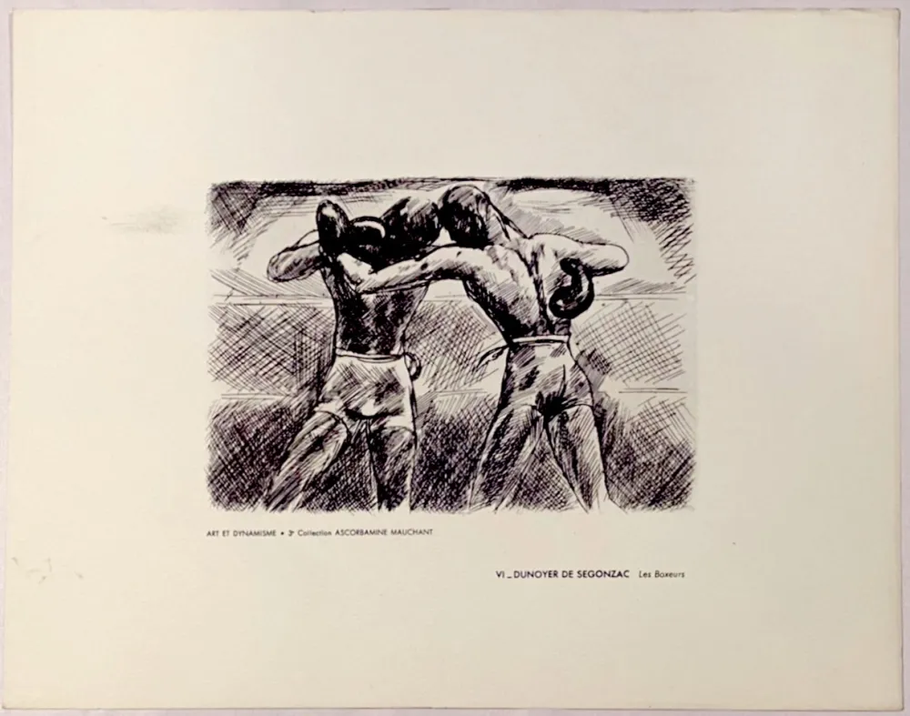 彫版 Dunoyer De Segonzac - Les Boxeurs, ca.