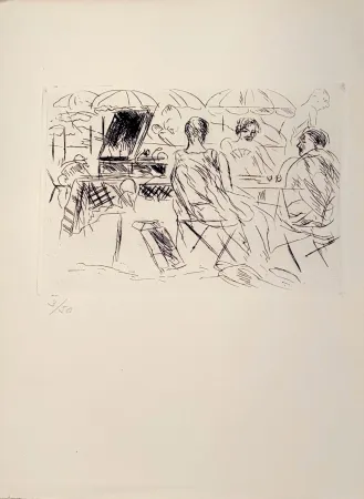 彫版 Dunoyer De Segonzac - Plage, ca.