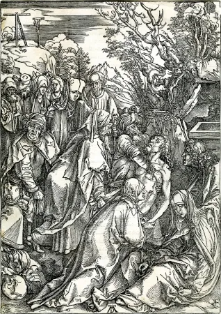 木版 Durer - Deposition of Christ (The Large Passion), c. 1496-97