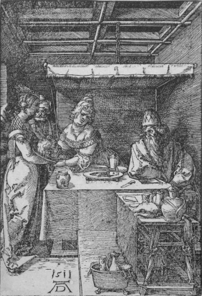 木版 Durer - Salome Presenting the Head of John the Baptist to Herodias