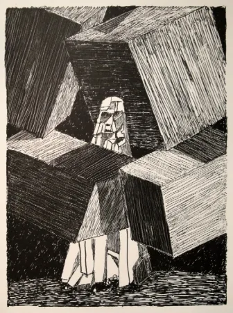 リトグラフ Dürrenmatt - Selbstgespräch