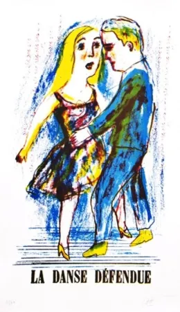 リトグラフ Dutertre - Danse Défendue
