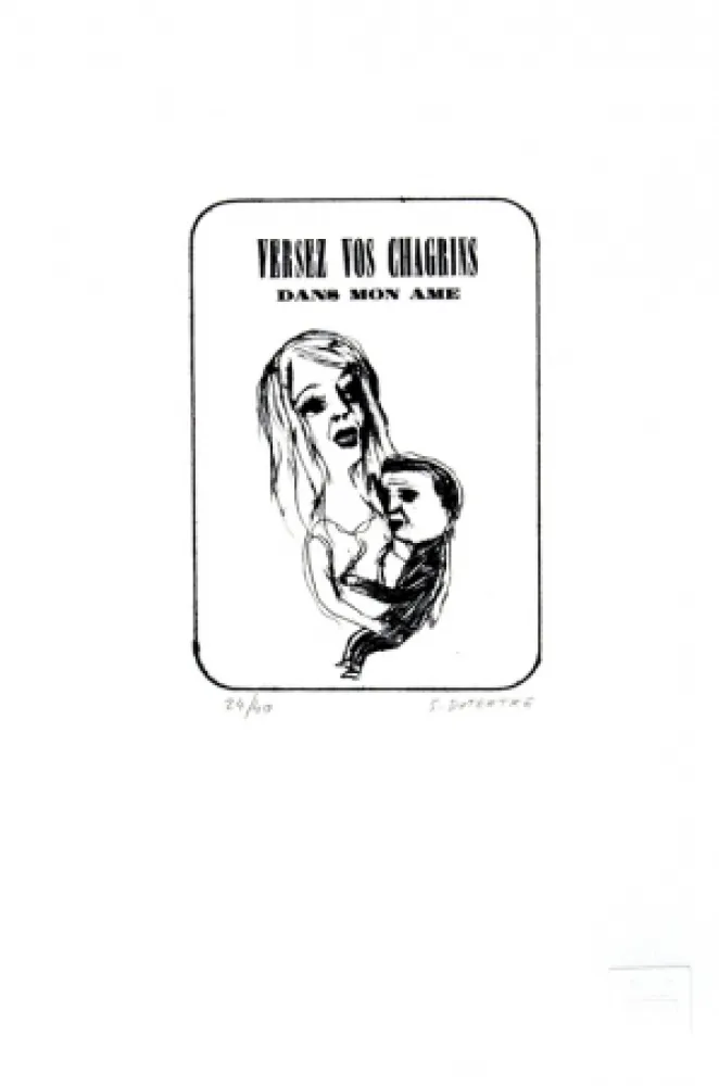 リトグラフ Dutertre - Versez vos chagrins