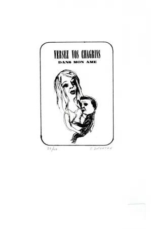 リトグラフ Dutertre - Versez vos chagrins