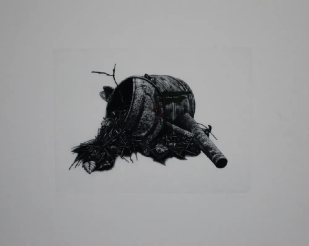 メゾチント彫法 Ebert - Gießkanne / Watering-Can