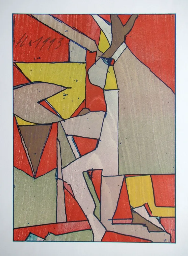 木版 Eggenschwiler - Baummann