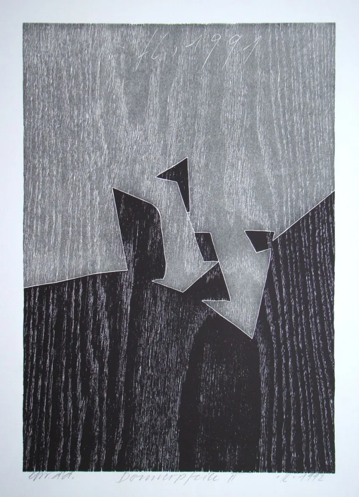 木版 Eggenschwiler - Donnerpfeile II.