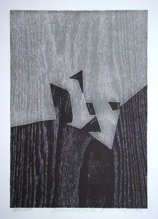 木版 Eggenschwiler - Donnerpfeile II.