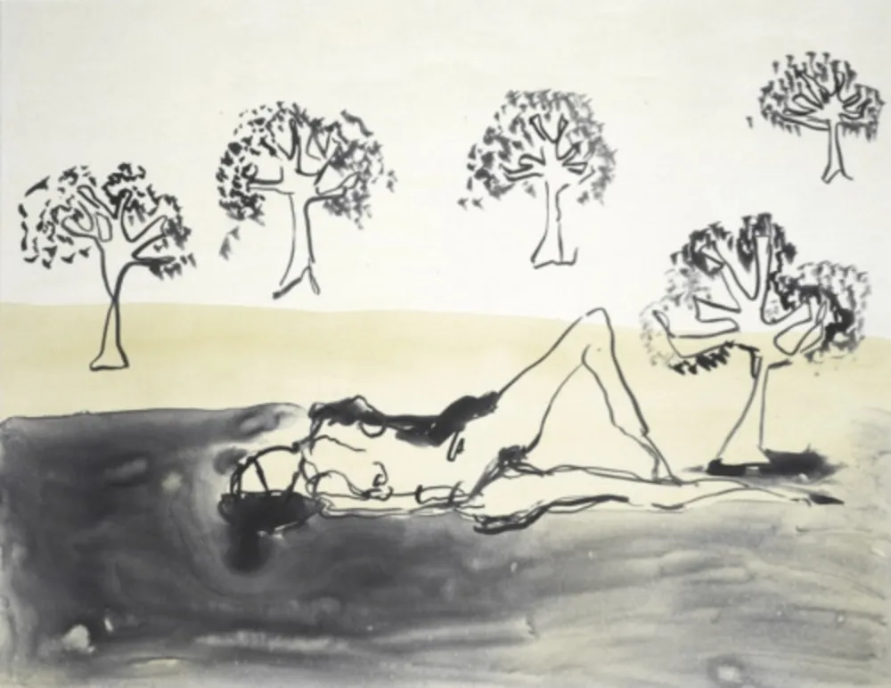 リトグラフ Emin - Laying with the Olive Trees