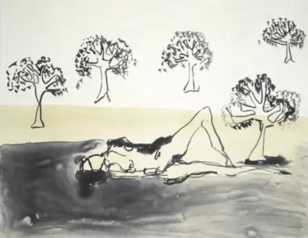 リトグラフ Emin - Laying with the Olive Trees