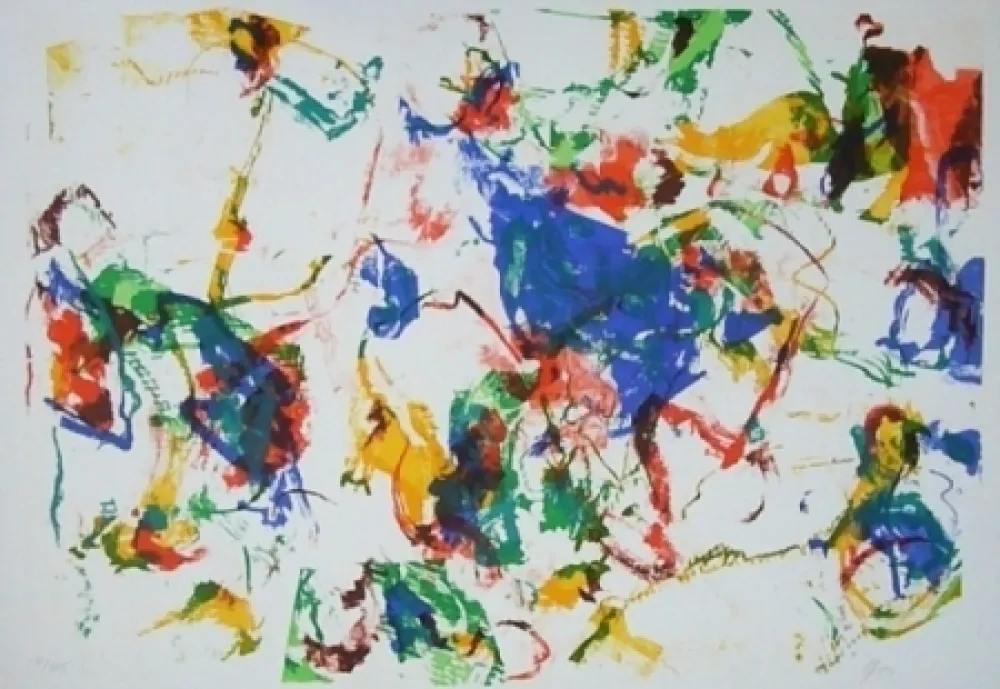 リトグラフ En Joong - Composition abstraite 