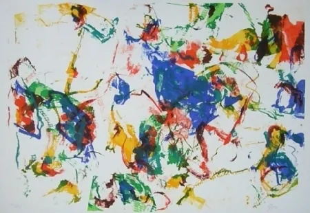 リトグラフ En Joong - Composition abstraite 