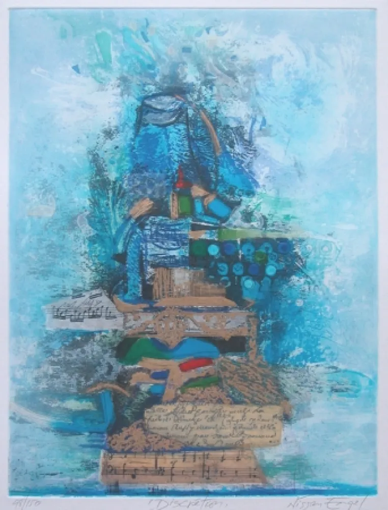 彫版 Engel - DISCRETION -Technique mixte originale signée