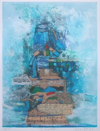 彫版 Engel - DISCRETION -Technique mixte originale signée