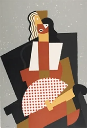 シルクスクリーン Equipo Cronica - Abanico de lunares