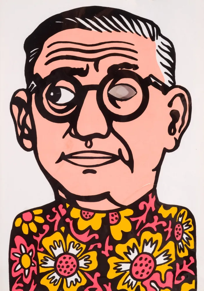 シルクスクリーン Equipo Cronica - El mito de Sartre