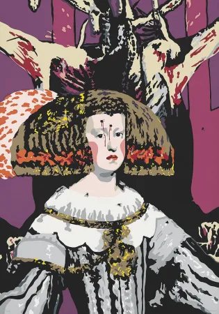 シルクスクリーン Equipo Cronica - Mariana y las moscas, from Compositions Series