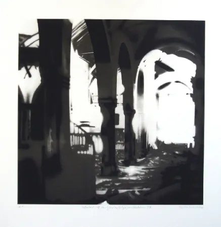 リトグラフ Equipo Realidad - Interior de la Iglesia de Espejo (Cordoba) en septiembre de 1937