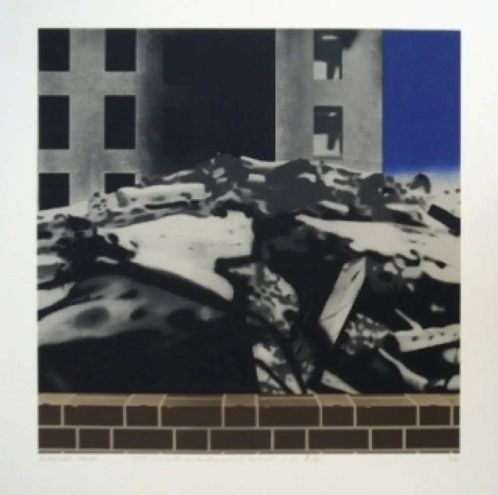 リトグラフ Equipo Realidad - PAISAJE-Vista de la Ciudad Unversitaria de Madrid en 1937