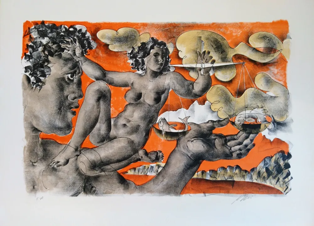 リトグラフ Erni - Balance