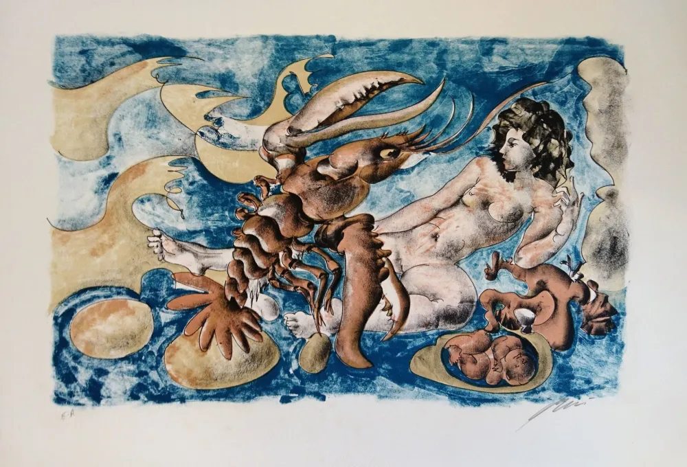 リトグラフ Erni - Cancer