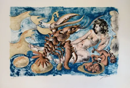 リトグラフ Erni - Cancer