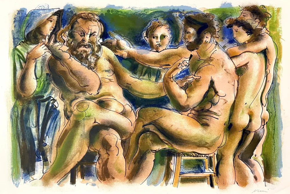 リトグラフ Erni - Réflexions simples sur le corps