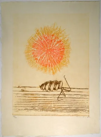 挿絵入り本 Ernst - Die Bedeutung des Schönen in der exakten Naturwissenschaft / The meaning of beauty in exact natural science / Mit drei Original-Farblithographien von Max Ernst