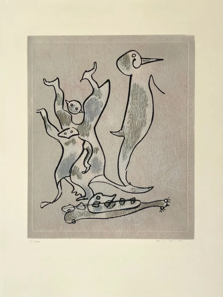 エッチングと　アクチアント Ernst - Entre chiens et loups 