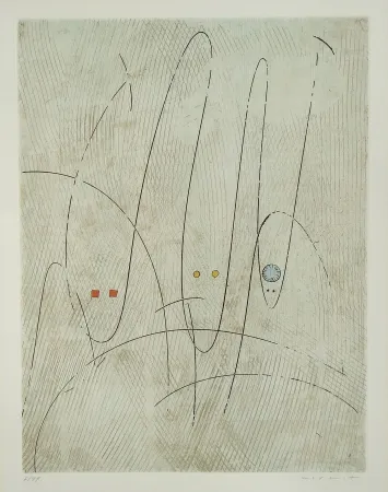 エッチングと　アクチアント Ernst - Les Requins ou Trois requins en quête d'une victime