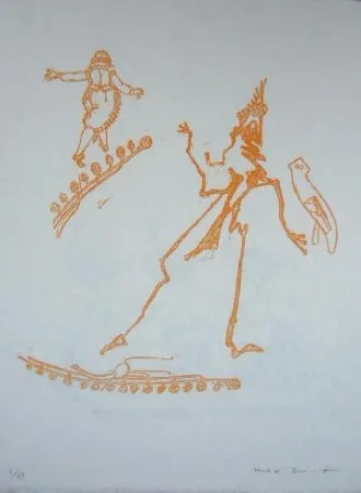 リトグラフ Ernst - Lewis Carroll's Wunderhorn 15