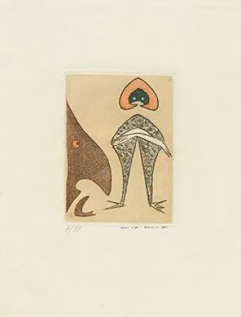 アクチアント Ernst - Ohne Titel bzw. Le chapeau rouge,